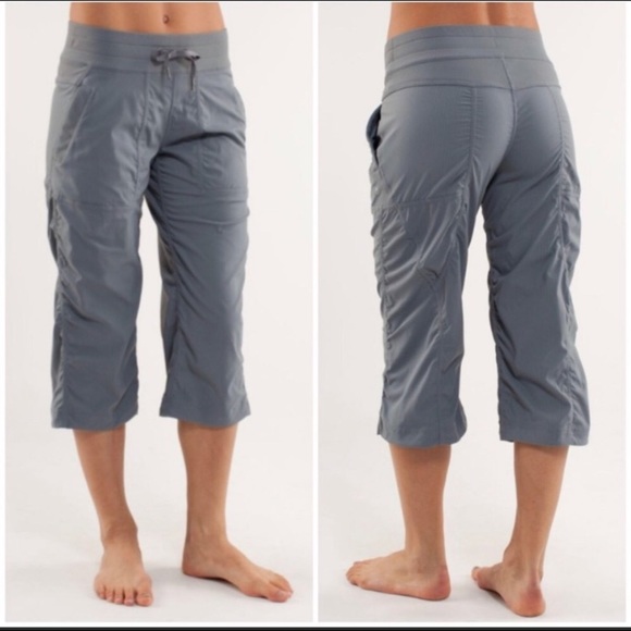 lululemon athletica Pants - Lululemon Gray Dance Studio Crops Capris 6